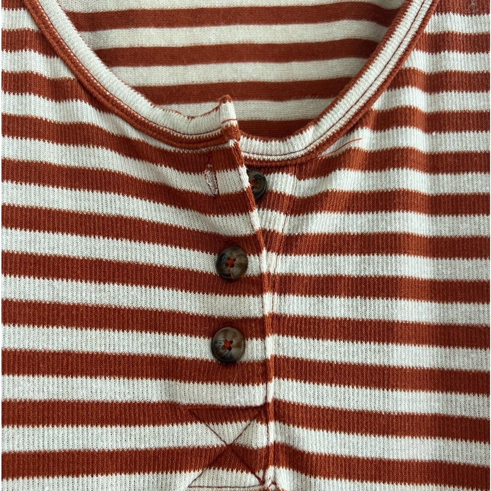 Toad&Co striped maxi dress size M